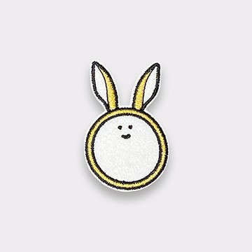 圓圓兔雙用刺繡布貼-兔年2023/新年禮物