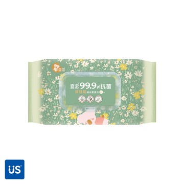 【喜多】抗菌洋甘菊純水柔濕巾80抽一包