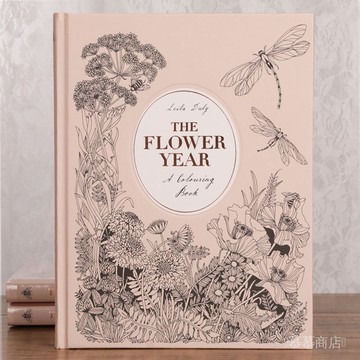 ✨可開發票#花之年塗色書The Flower Year Colouring Book大人減壓塗鴉繪畵本#免運