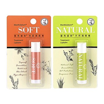 曼秀雷敦 SOFT特柔潤唇膏 / NATURAL天然潤唇膏(3g)『Marc Jacobs旗艦店』D206615