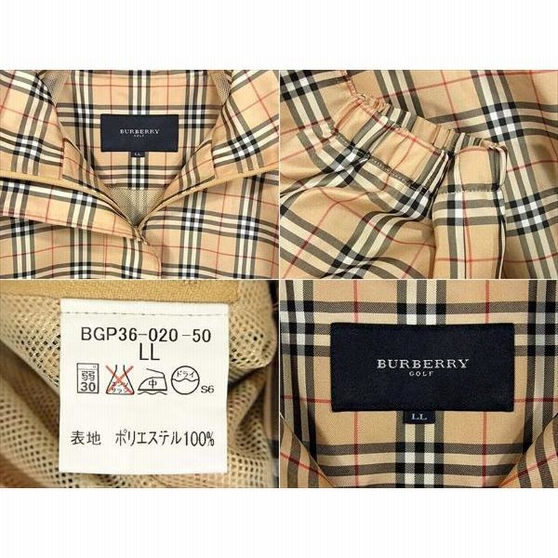 極上美品】【中古】Burberry バーバリー 01436-01 GOLF ゴルフ