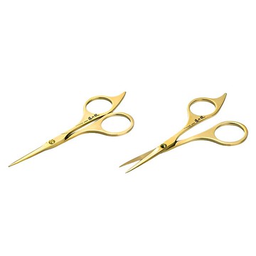 日本綠鐘匠之技鍛造不鏽鋼金色修容剪( G-2109)