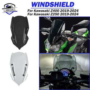 KAWASAKI Ljbkoall 摩托車運動擋風玻璃擋風導流板遮陽板適用於川崎 Z250 Z400 2019-2024