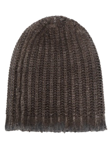 Avant Toi - distressed-effect knit beanie - men - Cashmere/Merino - One Size - Grey