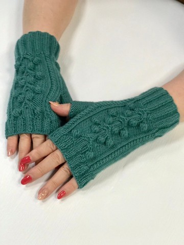 ChiChi手作-毛線手編織手套