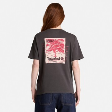 Timberland 女款灰黑色TimberFresh TM科技短袖T恤｜0YH5JCN1