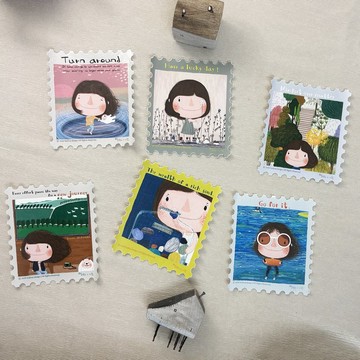 一起來貼貼|行李箱貼紙|裝飾貼紙|凹凸齒框型|Dolly朵力.11 |