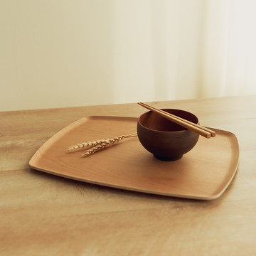 KEYUCA 木製圓弧午餐托盤