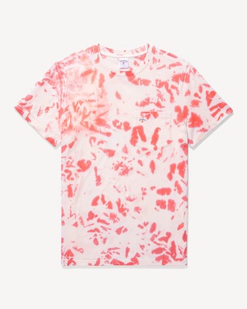 Noah Splatter Dye Pocket Tee Red/White / M