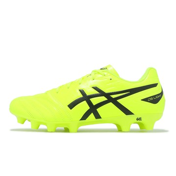 Asics 足球鞋 DS Light Club 2E 寬楦 男鞋 黃 黑 塑膠鞋釘 草地球場 亞瑟士 1103A097750