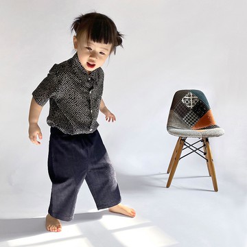 小孩純棉中性丹寧褲 _公平貿易