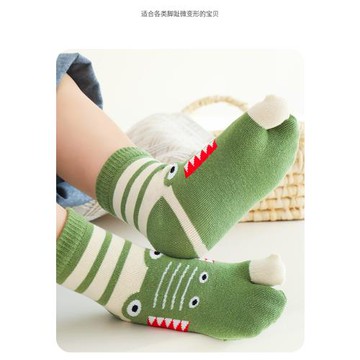 兒童二趾襪純棉卡通可愛拇指襪男童中筒棉襪女童寶寶腳趾襪分趾襪