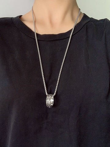 長款項鏈百搭鈦鋼不褪色毛衣鏈網紅ins嘻哈吊墜搭配衣服掛件配飾