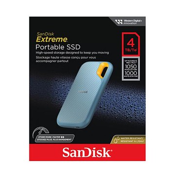 SanDisk 4TB Extreme E61 V2 Type-C 行動固態硬碟 SSD 外接硬碟 天藍色