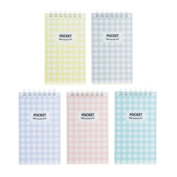 Tamsaa 口袋彈簧筆記本  1組  多色