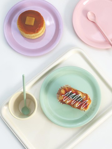 Macaron Round Plate [6 colors]