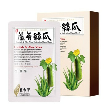 豐台灣蘆薈絲瓜沁潤蠶絲面膜5入