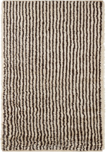ferm LIVING 灰白色 & 棕色 Kami Knotted 地毯