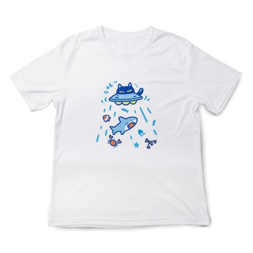 JZ TEE 飛碟貓與鯊魚 印花短袖