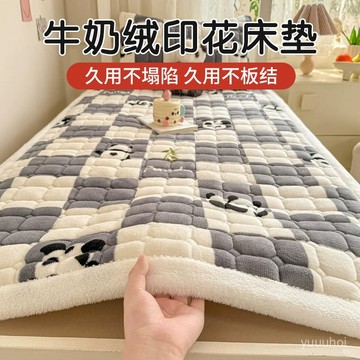 🛏️【冬季牛奶絨床墊】高克重珊瑚絨三件套 寬包邊設計 學生宿舍加厚被褥