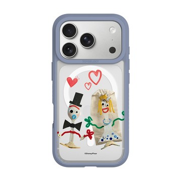 【正版授權】Pixar玩具總動員-叉奇結婚極光霧透MagSafe iPhone手機殼