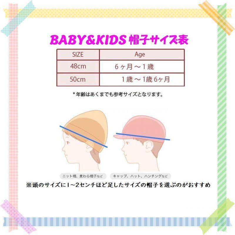 子供 販売 帽子 サイズ 表