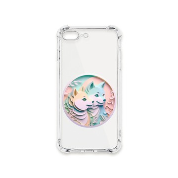 iPhone 8+ / 7+ 殼 TRON IPhone 7/8 PLUS 可愛紙雕柴犬 四角防摔殼 手機殼