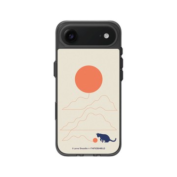 iPhone Air Clear (相機按鈕) 酷墨灰 - ilovedoodle (Lim Heng Swee) - Cat Landscape - Hairball 貓咪貓球