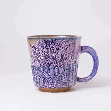 明芽窯 | 柴燒落櫻刻紋咖啡杯 把杯 陶杯 杯子 馬克杯 蒐藏品H8