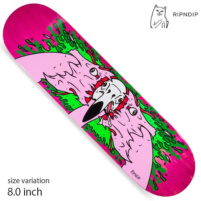 RIPNDIP スケボー デッキ リップンディップ 猫 Skull Face Flamingo