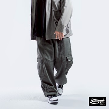 【S.G】重磅斜紋寬版長褲「鐵灰色」M~L｜官方旗艦店99316