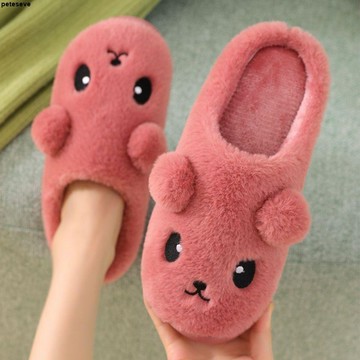 【可愛厚底】棉拖鞋 女 冬天 情侶 居家 家用 室內 厚底 防滑 保暖 月子 毛毛 棉拖鞋 男 可愛拖鞋 室內拖鞋 防滑