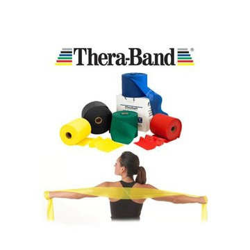 Thera-Band彈力帶阻力帶瑜伽健身拉力帶普拉提塑形拉伸無乳膠設計