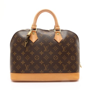 LOUIS VUITTON LV 路易威登 棕色 原花帆布 Alma PM 手提包 M51130 【二手名牌BRAND OFF】