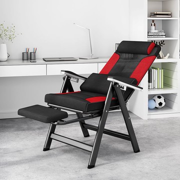 免運附發票 折疊椅/躺椅  躺椅午休椅午睡辦公室家用折疊多功能成人老板電競電腦椅子靠背B2 快速出貨
