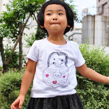 Okame Baby Kids T卹 白色 80 90 100 110 120 130