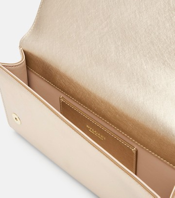 Bvlgari Bvlgari Tubogas metallic leather clutch
