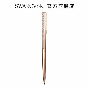 【SWAROVSKI 施華洛世奇】 Crystal Shimmer 圓珠筆 玫瑰金色調 玫瑰金色潤飾