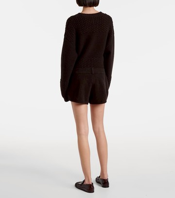 Lisa Yang Low-rise cashmere shorts