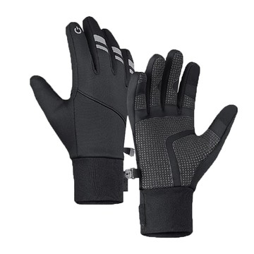 防風防寒觸控保暖手套_反光加絨保暖手套