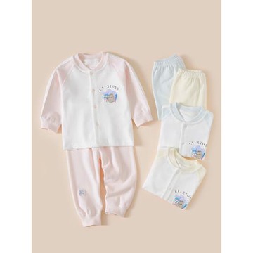 嬰兒純棉羅拉絨內衣套裝春秋保暖秋衣秋褲嬰幼兒寶寶衣服薄款睡衣