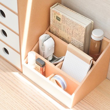 【多功能萬用盒】木製收納盒 木製筆筒 桌上收納盒 多功能收納盒