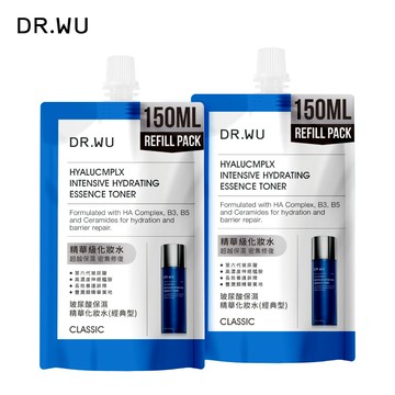 DR.WU 玻尿酸保濕精華化妝水(經典型)補充包150ML 2入組