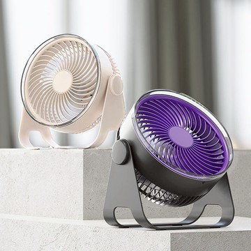 二合一涼感DC循環風扇 掛立兩用 卡其色