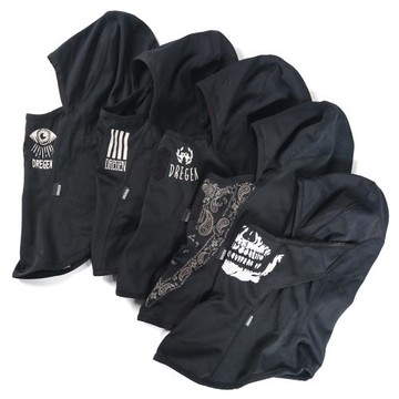 出口日單薄絨騎行頭套透氣彈力腰果花面罩戶外全臉防風頭盔內襯帽