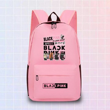 blackpink周邊同款墨粉粉絲應援學生書包雙肩包背包女金智妮lisa