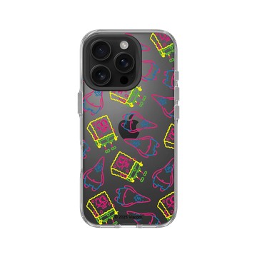 iPhone 16 Pro Clear 透明 - 海綿寶寶 SpongeBob - 奇異筆觸Pattern
