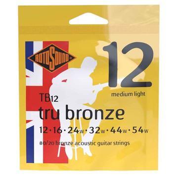 Rotosound Tru Bronze 銅合金 木吉他弦 12-54