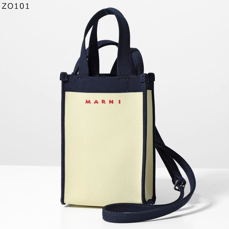 ☆送料関税込☆MARNI ショルダーバッグ ジャガード ロゴ ミニ☆ MARNI マルニ ショルダーバッグ メンズ ジャガード ロゴ ミニ