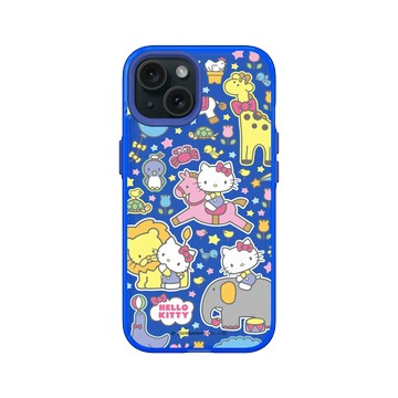 iPhone 15 Clear 激光藍 - 三麗鷗-Hello Kitty - 樂遊動物園